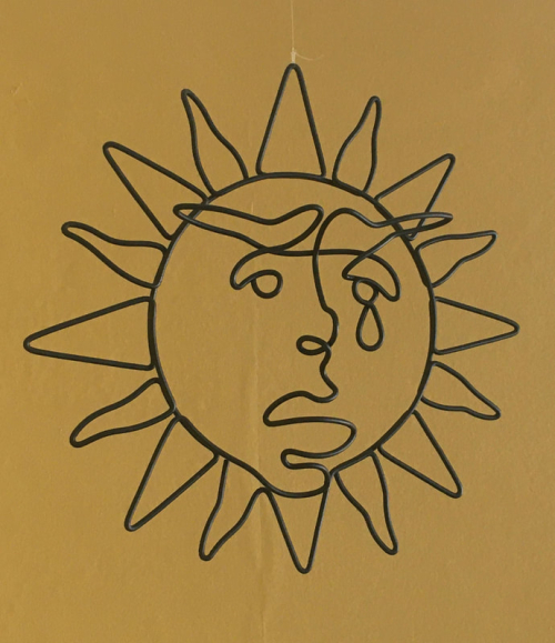 Sun – Modelling wire and paint