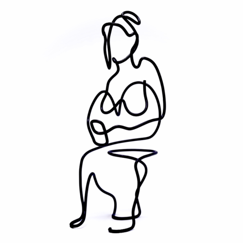 Lou-Lou – Modelling wire and paint